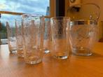 6 longdrinkglazen met ijsemmer en ijsgrijper uit de jaren 60, Antiek en Kunst, Antiek | Glaswerk en Kristal, Ophalen of Verzenden