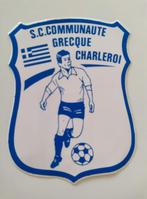Autocollant vintage - S.C. Communauté Grecque Charleroi, Collections, Comme neuf, Sport, Enlèvement ou Envoi