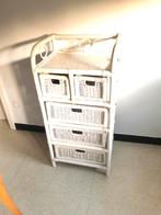 Vintage - Wit Rotan - Kast, Ophalen of Verzenden