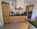 Moderne houtkleur eilandkeuken – incl. Siemens GEDEMONTEERD, Overige kleuren, Overige typen, Ophalen of Verzenden, Zo goed als nieuw