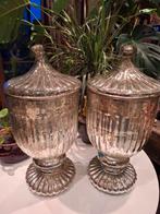 Large paar mercury glass urnes, Antiek en Kunst, Ophalen