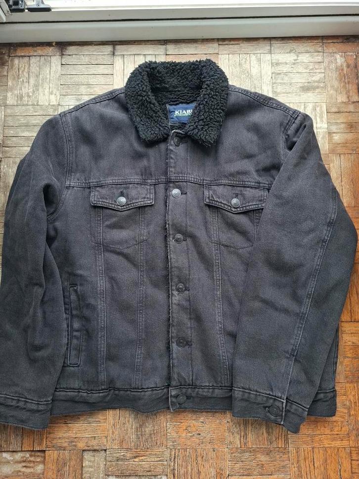 Kiabi spijkerjack, Kleding | Heren, Jassen | Winter, Zo goed als nieuw, Zwart, Ophalen