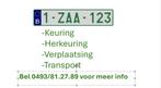 +32493812789 Z platen autokeuring-herkeuring - transport, Diensten en Vakmensen, Personenauto