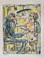 Met de hand ingekleurde ets Fred Bervoets, Antiek en Kunst, Ophalen of Verzenden