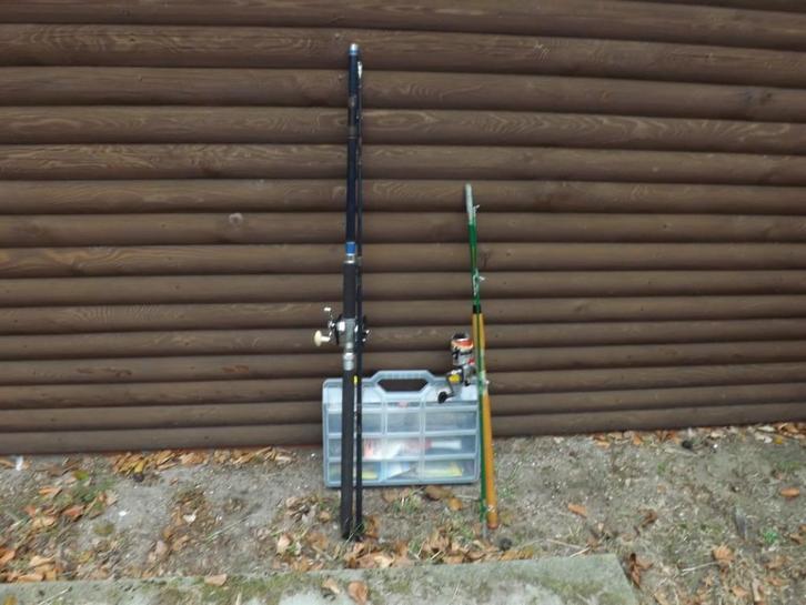 set visgerief voor op de boot, Watersport en Boten, Hengelsport | Zeevissen, Gebruikt, Complete set, Ophalen