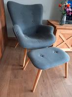 Mooie fauteuil met poef, Huis en Inrichting, Ophalen, Zo goed als nieuw