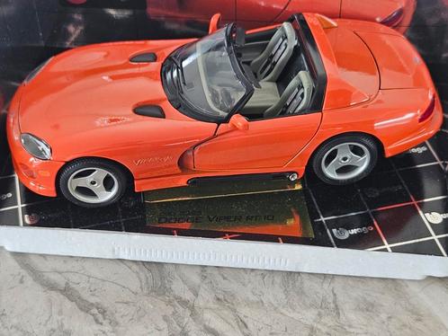 Dodge viper uniek eerste uitgave en orange van kleur, Hobby en Vrije tijd, Modelauto's | 1:18, Zo goed als nieuw, Ophalen of Verzenden