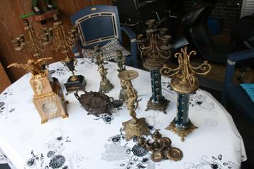 Verschillende Onderdelen voor klokken in brons, Antiek en Kunst, Ophalen