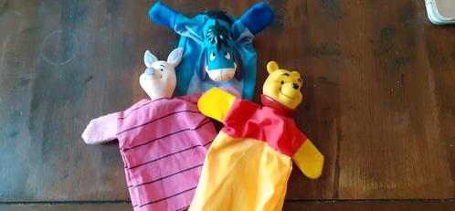Winnie the Pooh handpoppen Disney, Kinderen en Baby's, Speelgoed | Poppen, Zo goed als nieuw, Ophalen of Verzenden