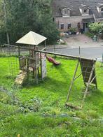 Houten speelstructuur voor kinderen, Ophalen, Gebruikt, Glijbaan