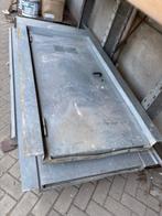 2 stalen inbouw werfdeur, Doe-het-zelf en Bouw, Ophalen, Gebruikt, Buitendeur, Metaal