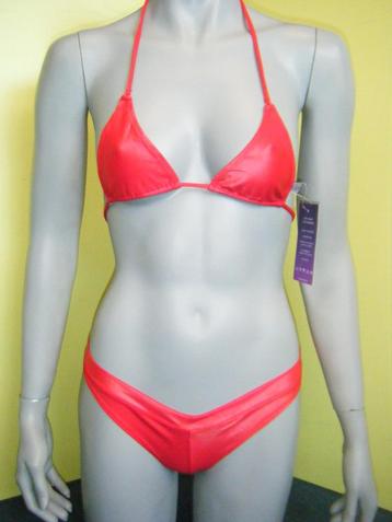 Sun and Sea Bikini Mini BOY S wetlook 36 hotpants string, Envoi, Neuf, Rouge, Bikini