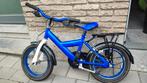 Kinderfiets blauw met bagagedrager 14 inch, Fietsen en Brommers, Ophalen, Zo goed als nieuw, Minder dan 16 inch