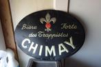 Sterk bier van Chimay van de Trappisten uit 1959, blik, Ophalen, Gebruikt, Reclamebord