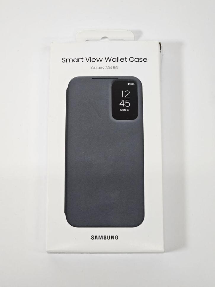Samsung Galaxy A34 5G Smart View Wallet Cover Zwart, Telecommunicatie, Mobiele telefoons | Hoesjes en Screenprotectors | Samsung