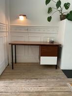 Vintage houten bureau, Ophalen, Gebruikt, Bureau