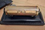Bureel perpetueel kalender vintage messing leder patina, Antiek en Kunst, Ophalen of Verzenden