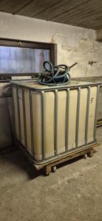Mazoutton 1000l met electrische pomp, Ophalen