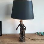 Antieke lamp met beeld van Moreau, Verzenden, Zo goed als nieuw