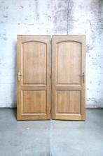 Twee houten deuren, Bricolage & Construction, Fenêtres & Moustiquaires, 200 à 215 cm, Bois, Enlèvement, Utilisé