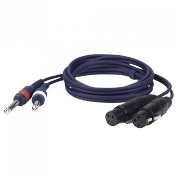 2 unbal. Jack mono L/R to 2 XLR/F 3P 3m beschikbaar voor biedingen