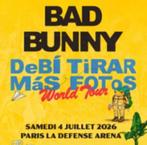 Bad Bunny 4 Juillet Paris, Tickets & Billets, Deux personnes, Juillet