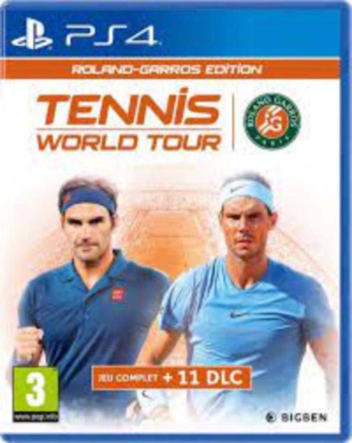 Tennis World Tour: Roland-Garros-editie (PS4)., Games en Spelcomputers, Games | Sony PlayStation 4, Zo goed als nieuw, Sport, 2 spelers