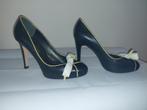 753B* GIANVITO ROSSI sexy shoes luxe noir full cuir 37, Comme neuf, Noir, Escarpins, Gianvito Rossi