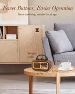 PRUNUS Vintage radio draagbaar GRATIS LEVERING, Verzenden, Nieuw, Radio