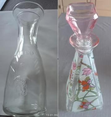 KARAF 1100 ml, Antiek en Kunst, Antiek | Glaswerk en Kristal, Ophalen of Verzenden