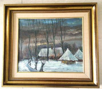 Winter met boerderijen - Janus Kluijtmans (1919-2004) beschikbaar voor biedingen