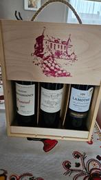 3 meilleurs vins de Bordeaux dans un coffret cadeau, Collections, Enlèvement, Neuf, Vin rouge