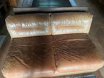 Fauteuil cuir cognac 2 places, Huis en Inrichting, Ophalen, Gebruikt, 150 tot 200 cm, Tweepersoons