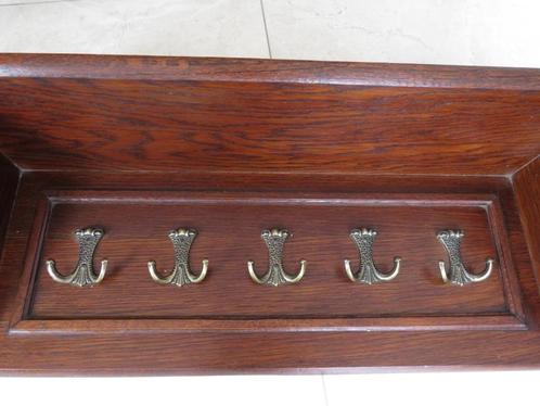 Eiken houten kapstok, Huis en Inrichting, Woonaccessoires | Kapstokken, Gebruikt, Wandkapstok, Ophalen