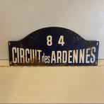 Plaque de rallye Circuit des Ardennes d’époque, Collections, Marques automobiles, Motos & Formules 1, Enlèvement, Utilisé, Voitures