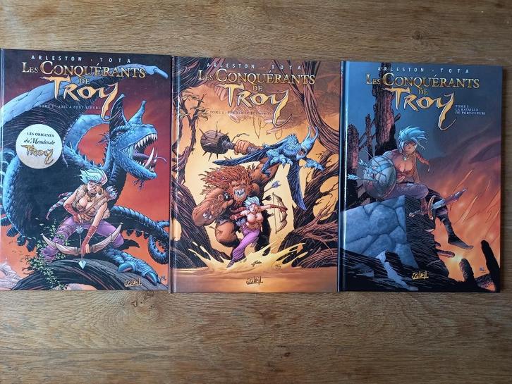 Les conquérants de Troy tomes 1 à 3 en 1ère édition, Livres, BD, Comme neuf, Enlèvement ou Envoi