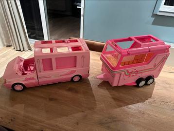 Vintage Barbie auto met trailer beschikbaar voor biedingen