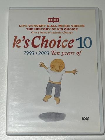 K's Choice – 10 (1993 > 2003, Ten Years Of) 2-DVD beschikbaar voor biedingen