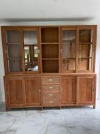 Teak vitrinekast, Huis en Inrichting, Kasten | Vitrinekasten, Ophalen of Verzenden, Zo goed als nieuw, Teakhout