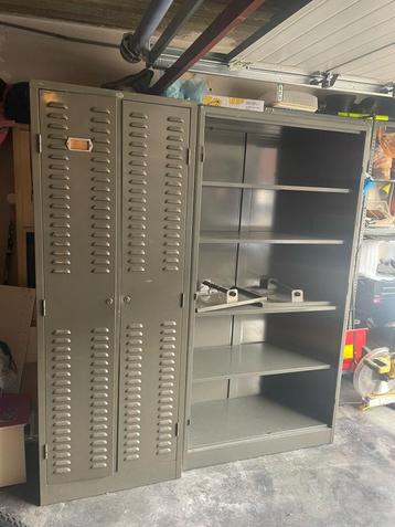 Vintage industriële lockers van Metalcub, Huis en Inrichting, Kasten | Lockerkasten, Ophalen, Gebruikt, Industrieel vintage