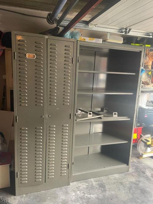 Vintage industriële lockers van Metalcub, Huis en Inrichting, Kasten | Lockerkasten, Gebruikt, Ophalen