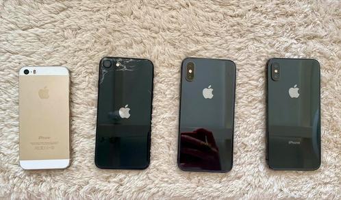 iPhone Bundel - 4 toestellen -voor onderdelen of herstelling, Telecommunicatie, Mobiele telefoons | Apple iPhone, Niet werkend