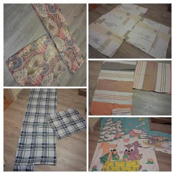 Dekbedovertrekken in flanel. Allemaal 1persoons 8€/stuk beschikbaar voor biedingen