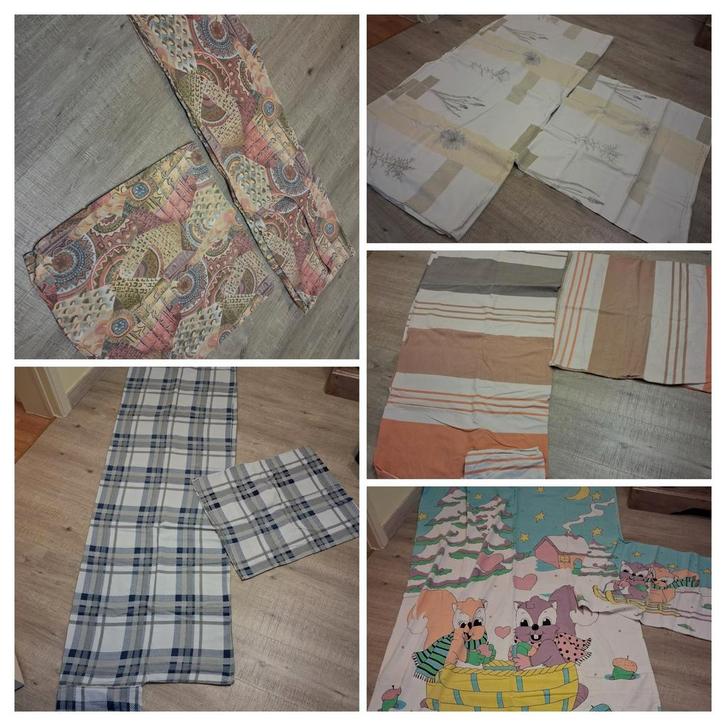 Dekbedovertrekken in flanel. Allemaal 1persoons 8€/stuk, Huis en Inrichting, Slaapkamer | Beddengoed, Zo goed als nieuw, Blauw