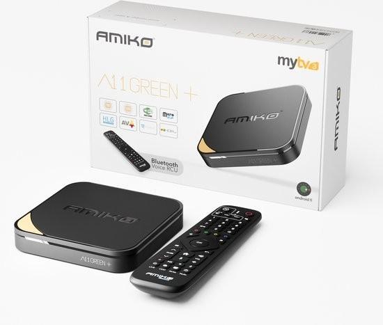 Amiko A11 Green+ 4K UHD, Audio, Tv en Foto, Mediaspelers, Nieuw, USB 2.0, Ophalen of Verzenden