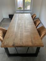 Eettafel + 6 stoelen, Huis en Inrichting, Tafels | Eettafels, Ophalen, Gebruikt, 200 cm of meer, 50 tot 100 cm