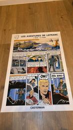 Jacques Martin Lefranc affiche Français années 80, Ophalen of Verzenden, Zo goed als nieuw