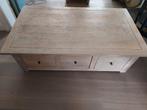 Eiken salontafel met 3 grote schuiven, Huis en Inrichting, Tafels | Salontafels, Ophalen, Gebruikt