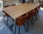 Eettafel, Huis en Inrichting, Ophalen, 100 tot 150 cm, Eikenhout, 200 cm of meer