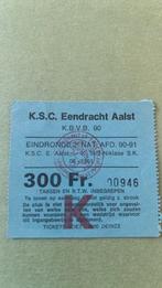 Finaletourticket 90/91 Eendracht Aalst Sint-Niklase, Verzamelen, Verzenden, Gebruikt